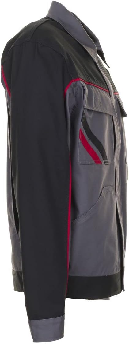 Planam 2312059 Highline Taillenjacke, Schiefer/Schwarz/Rot, Grösse 59
