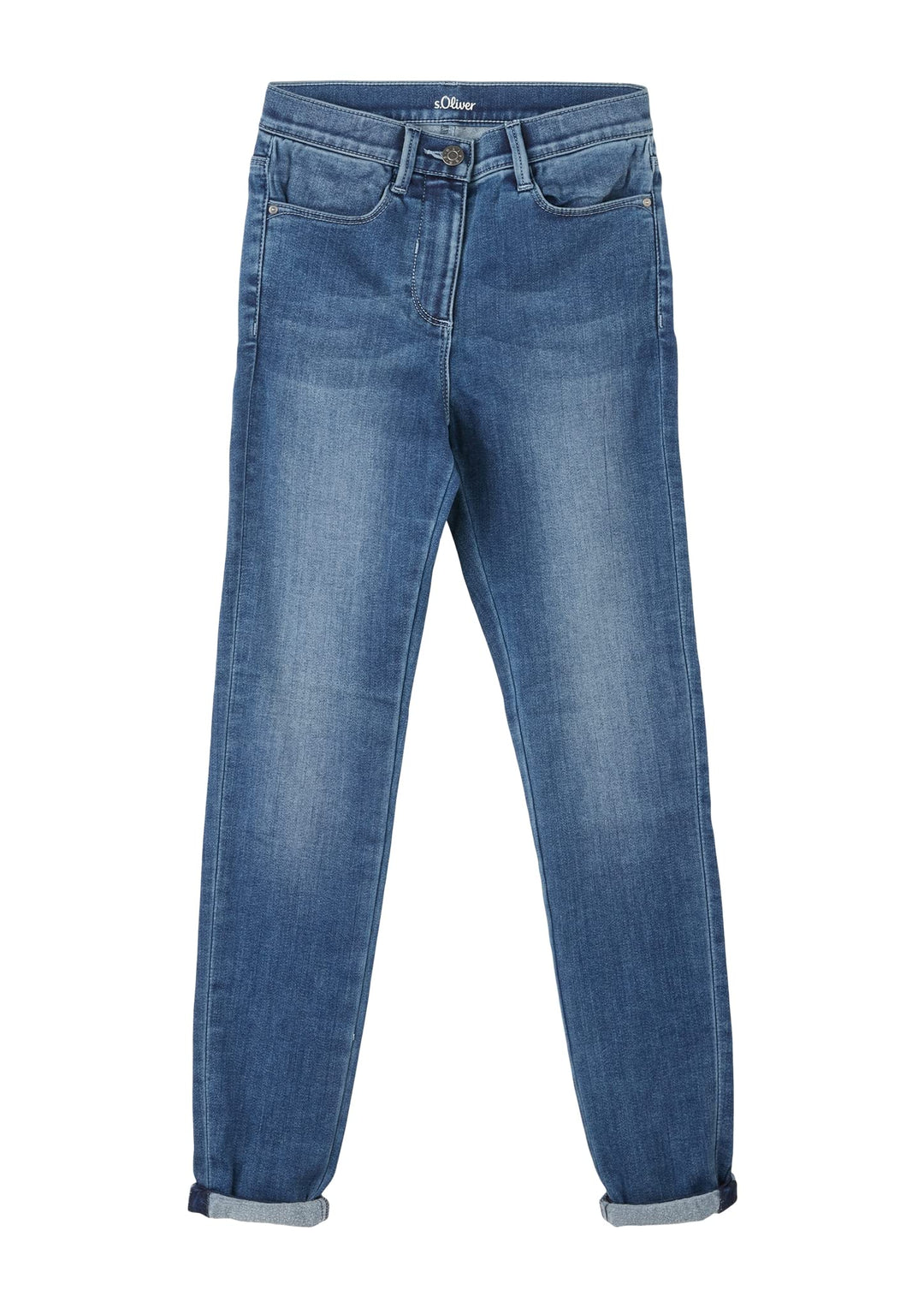 s.Oliver Mädchen Jeans, Skinny Fit 170 Blau, 170 Blau