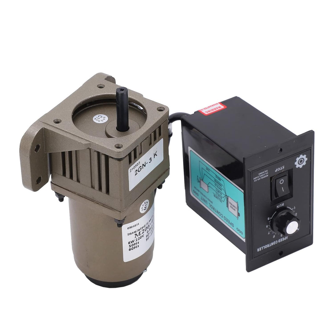 Elektrischer Getriebemotor, AC 220V 6W Einphasen-Asynchrongetriebemotor Verzögerung einstellbare Dre