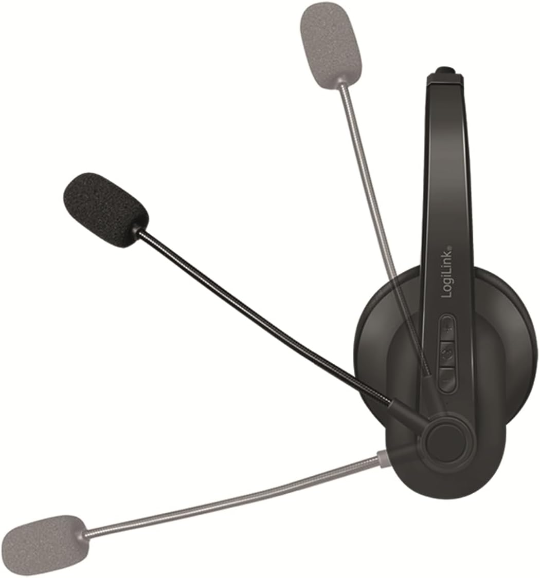 LogiLink BT Stereo Headset, Mikrofon Schwarz Standard