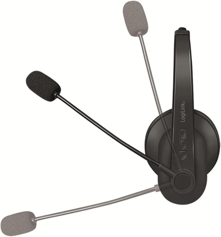 LogiLink BT Stereo Headset, Mikrofon Schwarz Standard