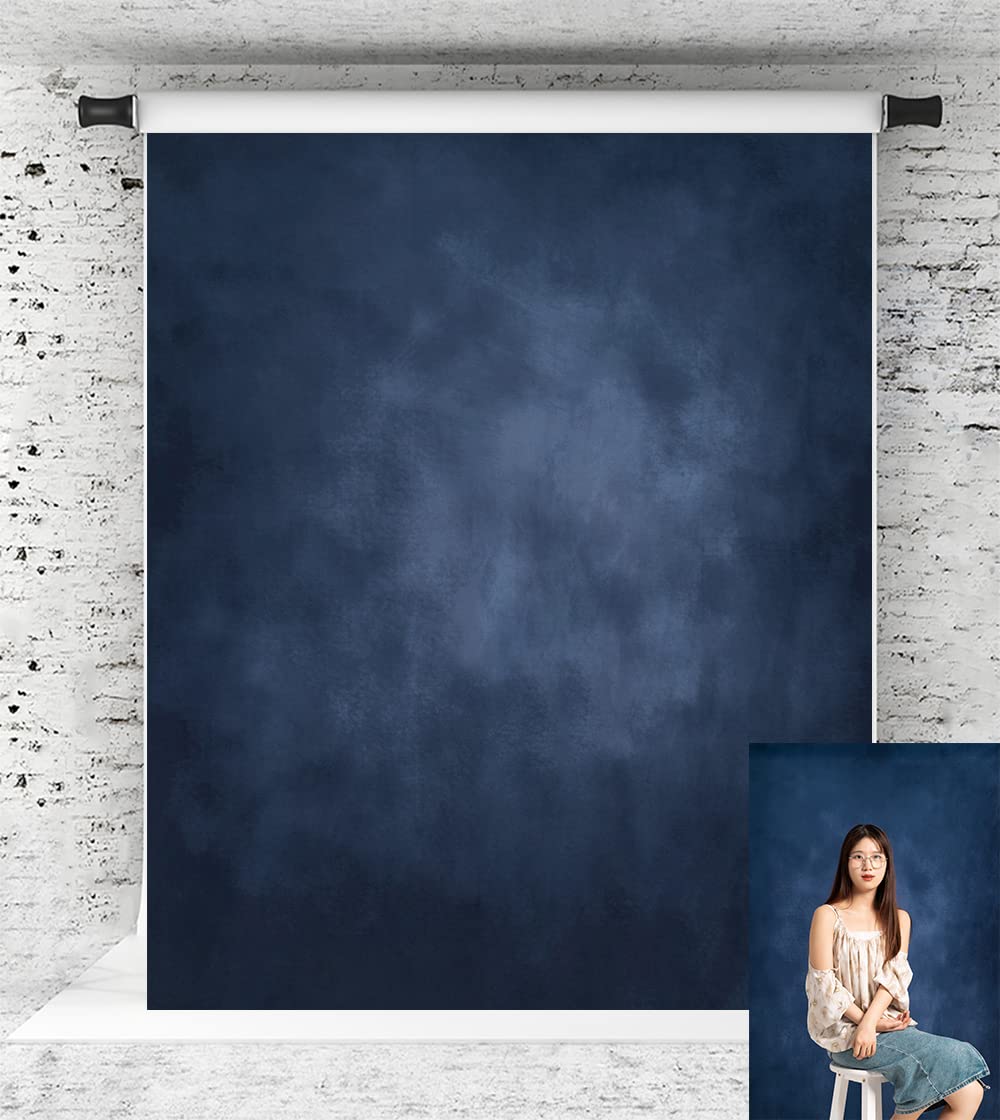 Kate 1.5x2.2m Dunkel Blau Portrait Hintergrund Mit Textur - Mikrofaser Studio Requisiten Foto Backdr