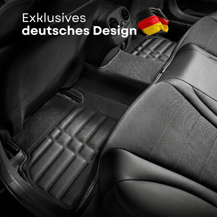 fussmattenprofi.com Auto Fussmatten Kompatibel mit VW e-Golf 7 Elektrik Baujahr 2014-2018 I 100% Pas