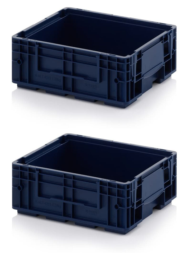 2x R-KLT Behälter 40 x 30 x 14,7 * Kleinladungsträger blau 40x30x15 Eurobehälter Industrie KLT 4315