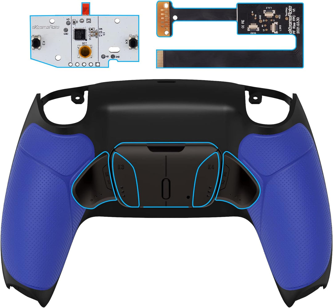 eXtremeRate Programmierbar RISE4 Remap Kit für ps5 Controller BDM-010/020,Real Metal Buttons(RMB) Re