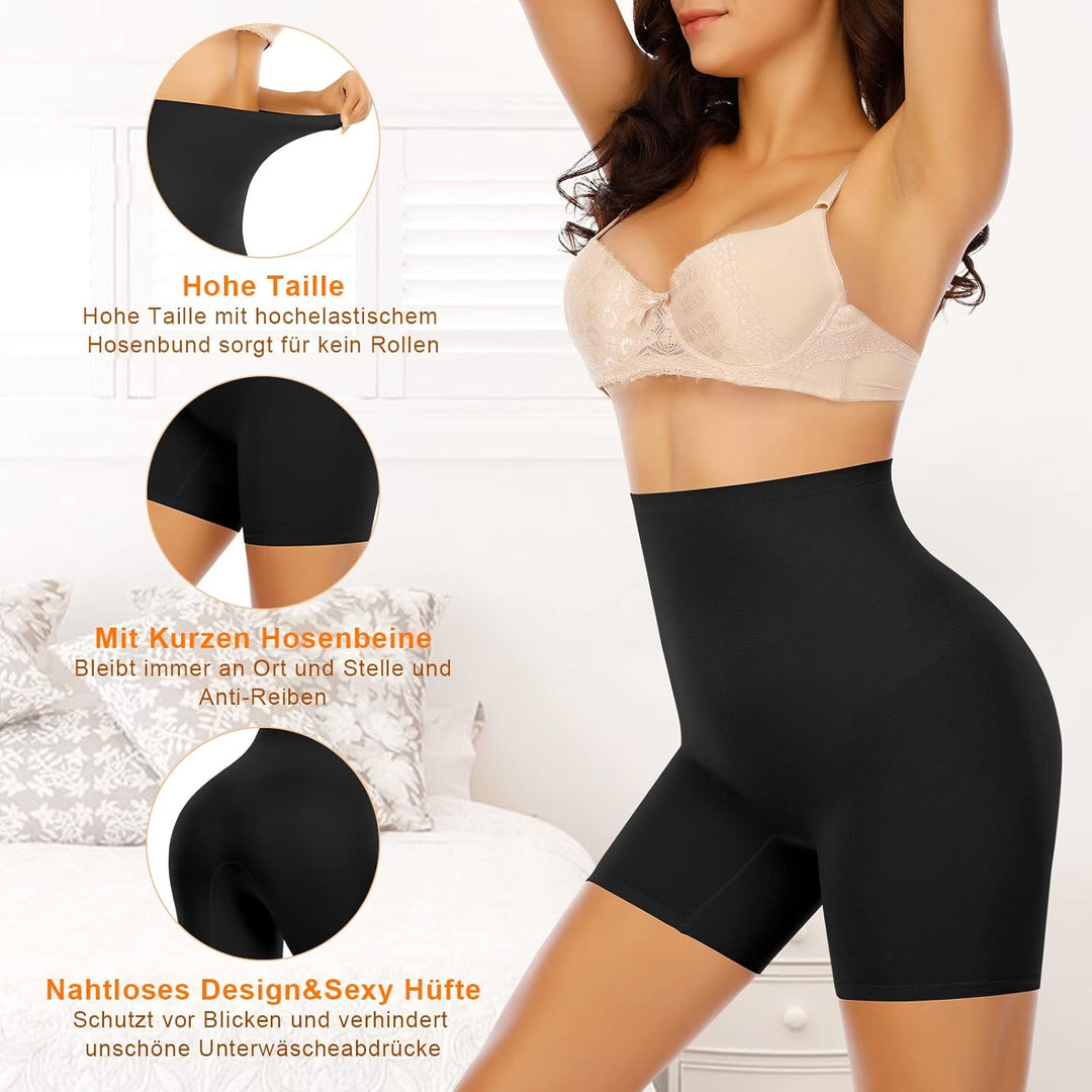 YARRCO Bauchweg Unterhose Damen Shapewear Miederhose Hohe Taille Figurformende Unterwäsche Leggings