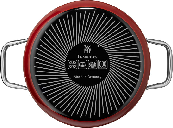 WMF Fusiontec Mineral Kochtopf gross 22 cm, Glasdeckel, Fleischtopf Induktion 4,7l, High-Tech Kerami