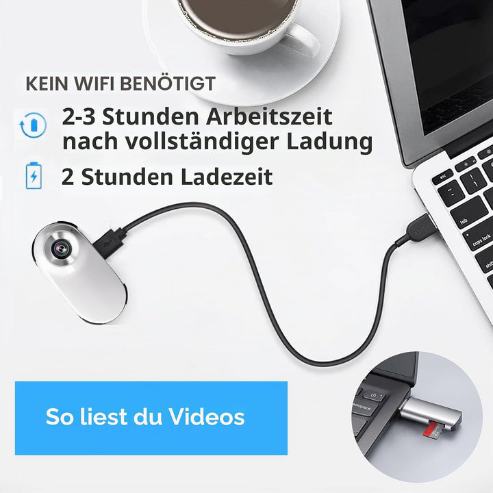 ehomful HD 1080P Katzen-Kamera-Halsband mit Videoaufzeichnung, kabellose Mini-Sportkamera, kleine Ac