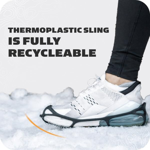 YAKTRAX Run Ice & Snow Grips für Laufschuhe, 3mm Carbide-Steel Spikes & 1.4mm Stainless-Steel Coils,