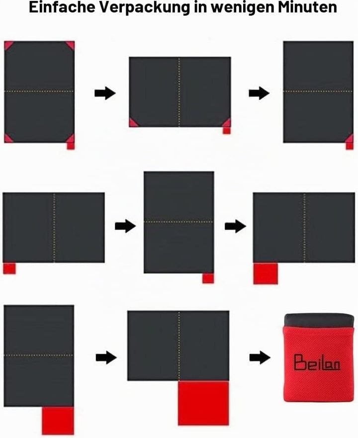 BeiLan Mini Picknickdecke Wasserdicht, Ultraleicht, Kleines Packmass - Ideal für Ground Sheet, Pocke