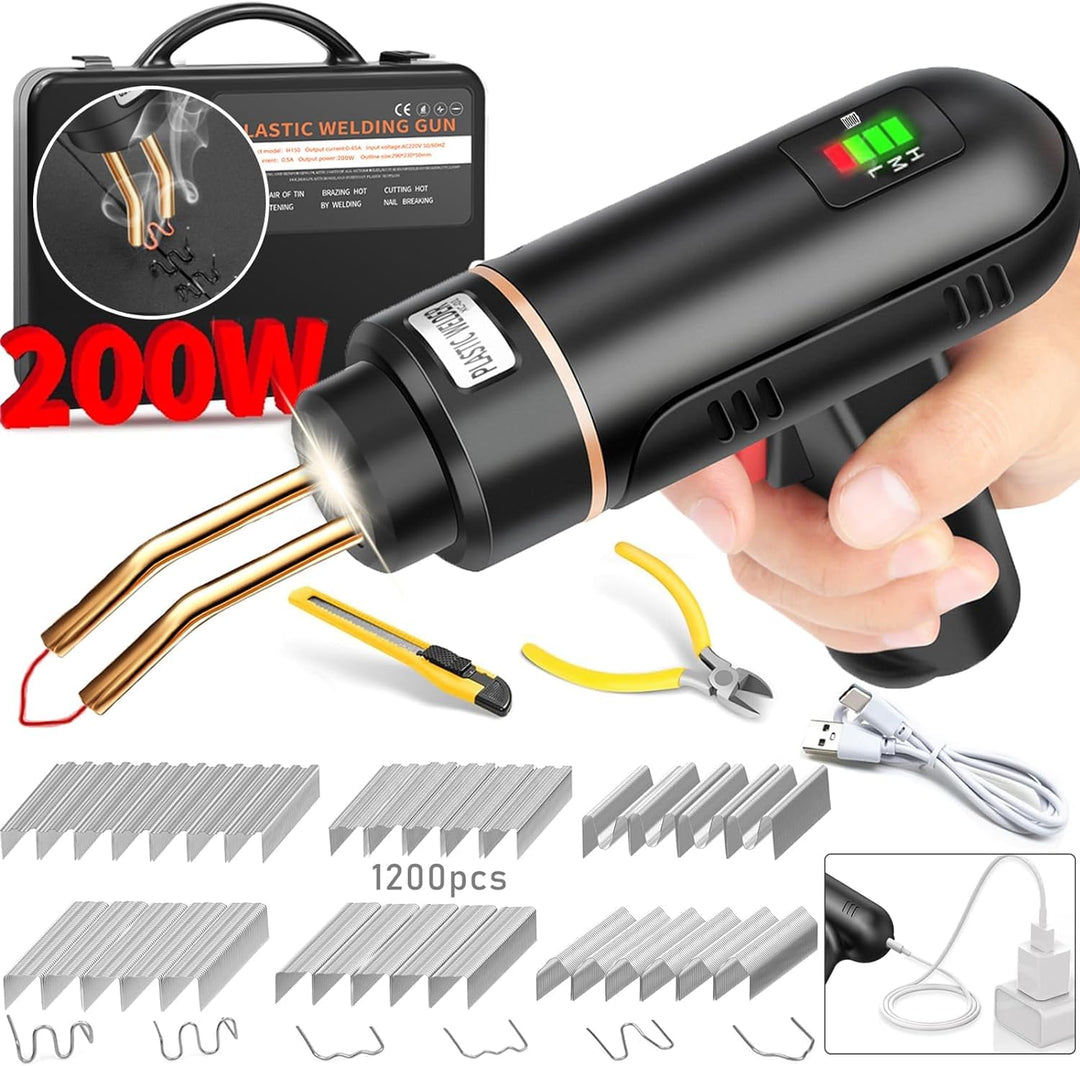 200W Kabellos Kunststoff Schweissgerät, USB Wiederaufladbares 5000mAh Batterie Plastik Schweissgerät