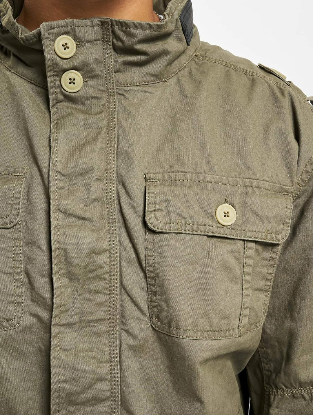 Brandit Jacke Britannia Sommer Vintage Herren ÜBERGANGSJACKE Army Outdoor Jacke, Grösse:M, Farbe:Oli