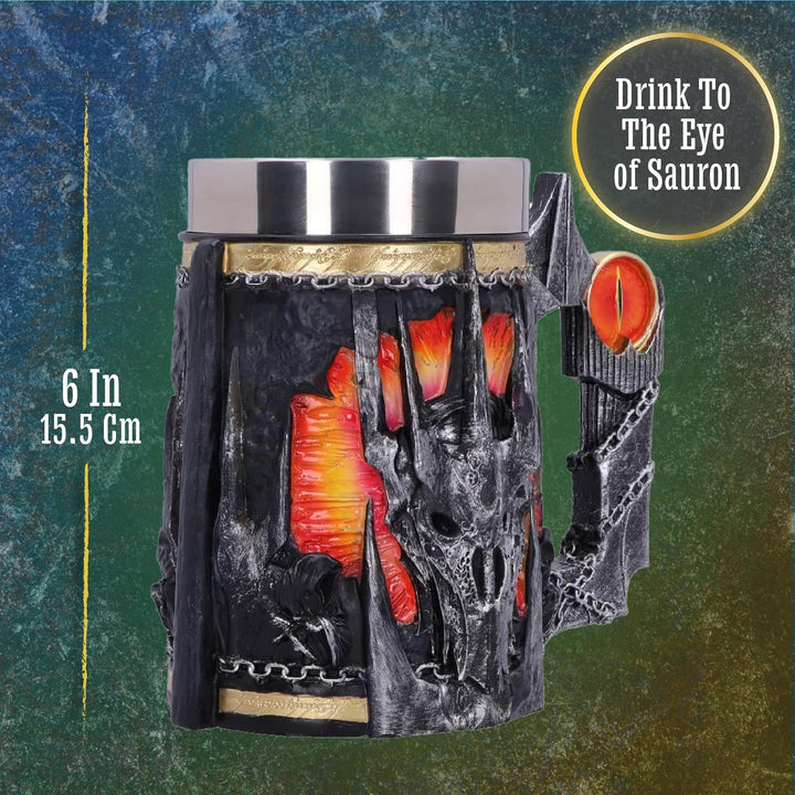 Nemesis Now Bierkrug, Herr der Ringe, offizielles Lizenzprodukt, Grau, 15,5 cm