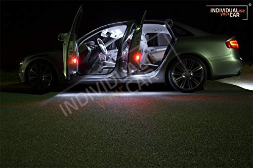 INDIVIDUALise your CAR Innenraumbeleuchtung SET für A4 B8 Limousine (Pure-White) Reinweiss, Pure-Whi
