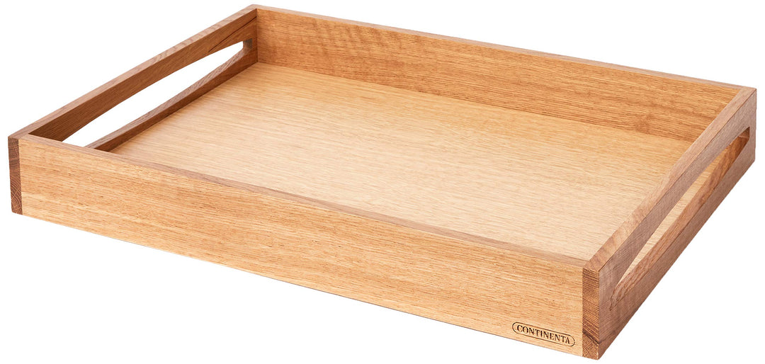 Continenta 4140 Oak Wood Tablett aus Eichenholz, Holz, Hellbraun