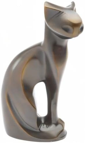 Urns UK Gedenkurne Katze 24,1 cm Bronze antik, Bronze