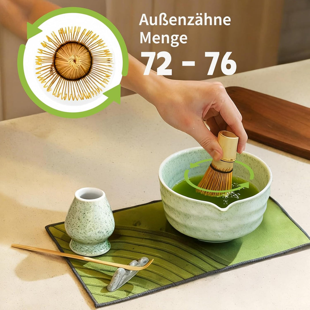 Matcha Set| Matcha Besen|Matcha Tea Set | Matcha Schale| Matcha Whisk,Schaufel, Sieb, Matcha-Besenha