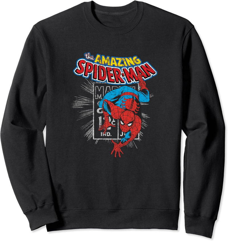 Marvel The Amazing Spider-Man Vintage Comic Poster Sweatshirt