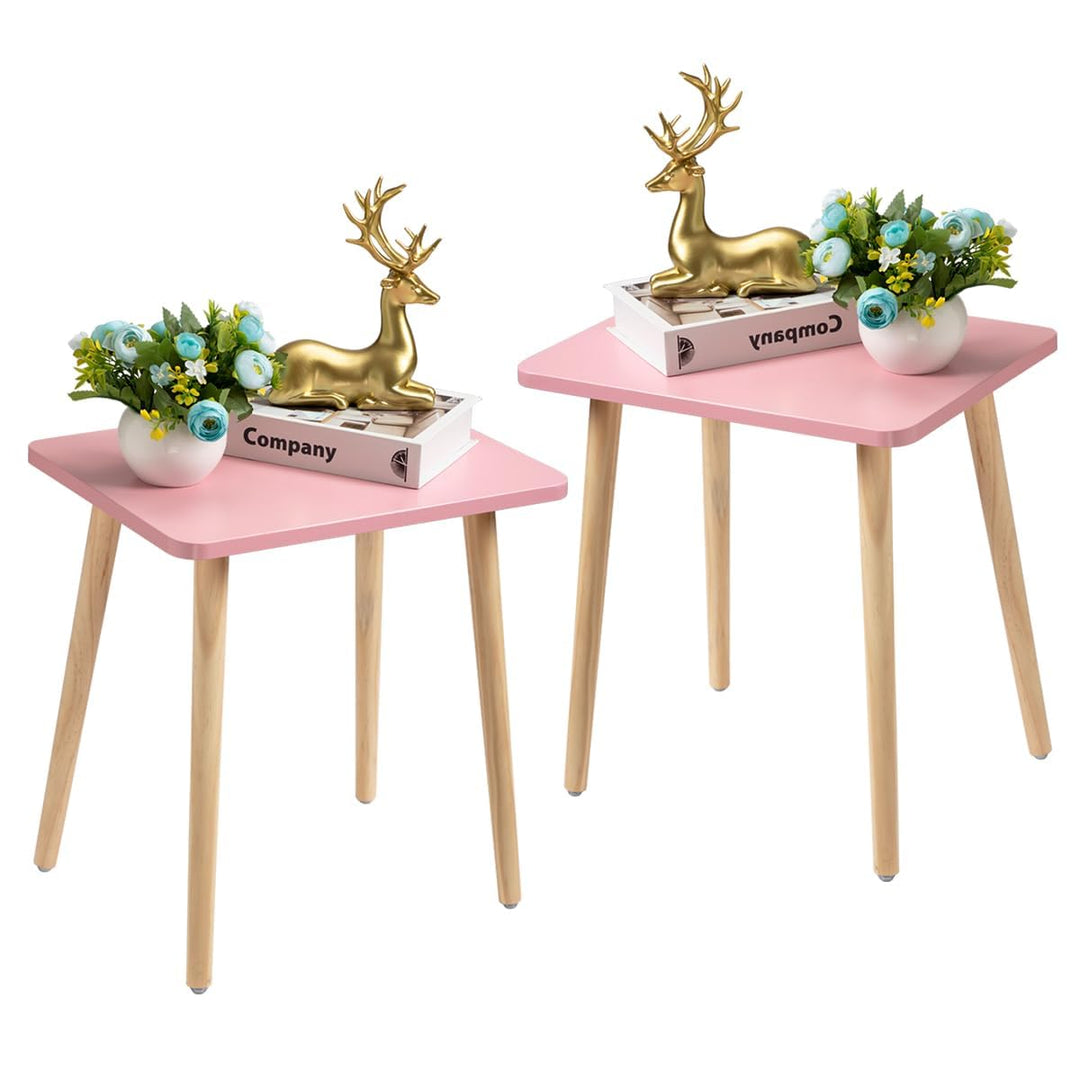 FORAOFUR Kleiner Beistelltisch Set, einfache Montage, Tisch Klein für Wohnzimmer, Schlafzimmer, Balk