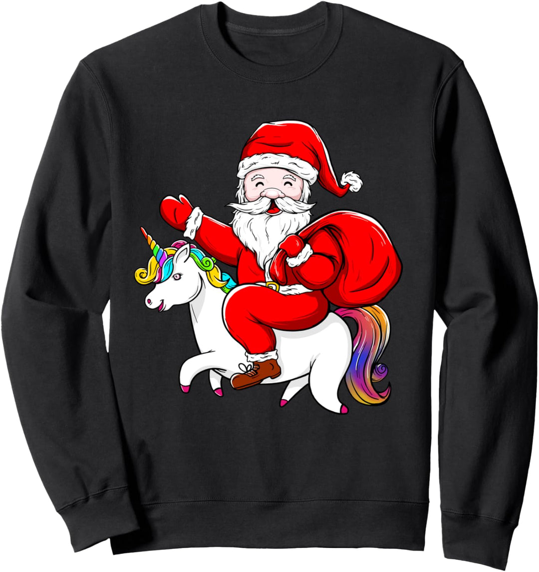 Lustiges Weihnachtsgeschenk Einhorn Weihnachten Geschenk Sweatshirt