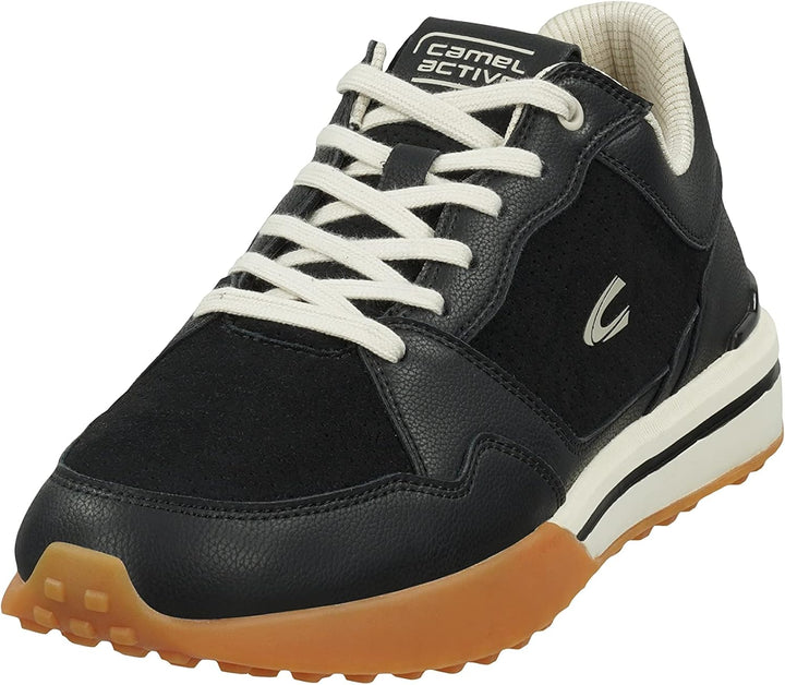 camel active Herren Guide Sneaker 44 EU Schwarz, 44 EU Schwarz