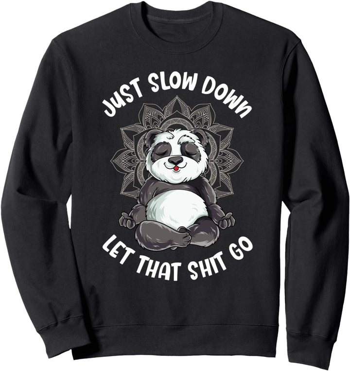 Panda Meditation Acro Yoga Namaste Mandala Sweatshirt