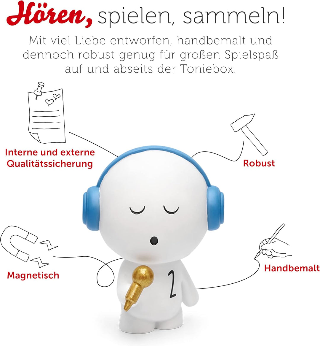 tonies Hörfiguren für Toniebox, Minimusiker - Musik für Dich 2, Kinderlieder für Kinder ab 4 Jahren,