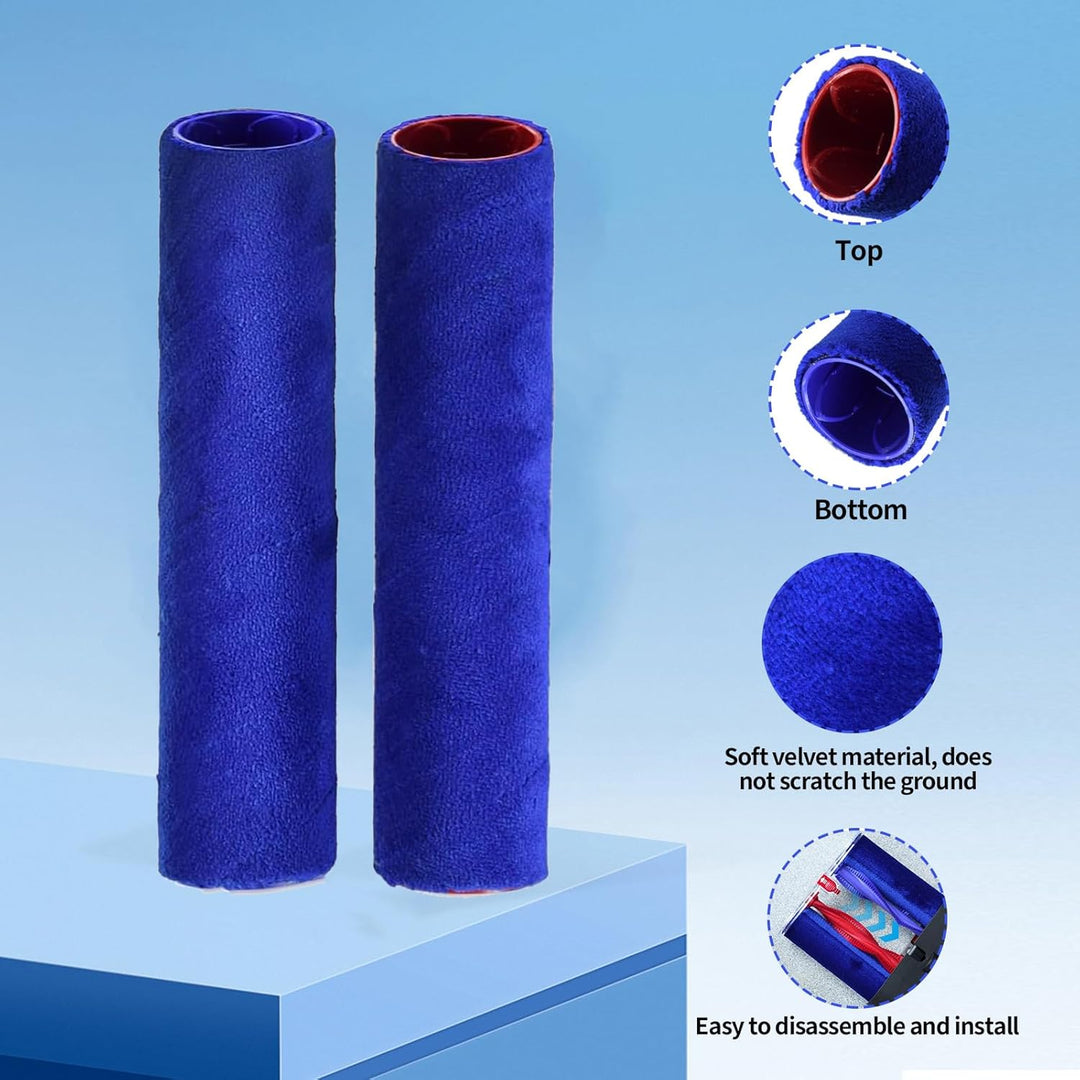 Ersatzrollen Bürsten für Dyson Wash G1, 2 Stück Ersatzrollen Bürstenstreifen Walzen für Dyson Wash G