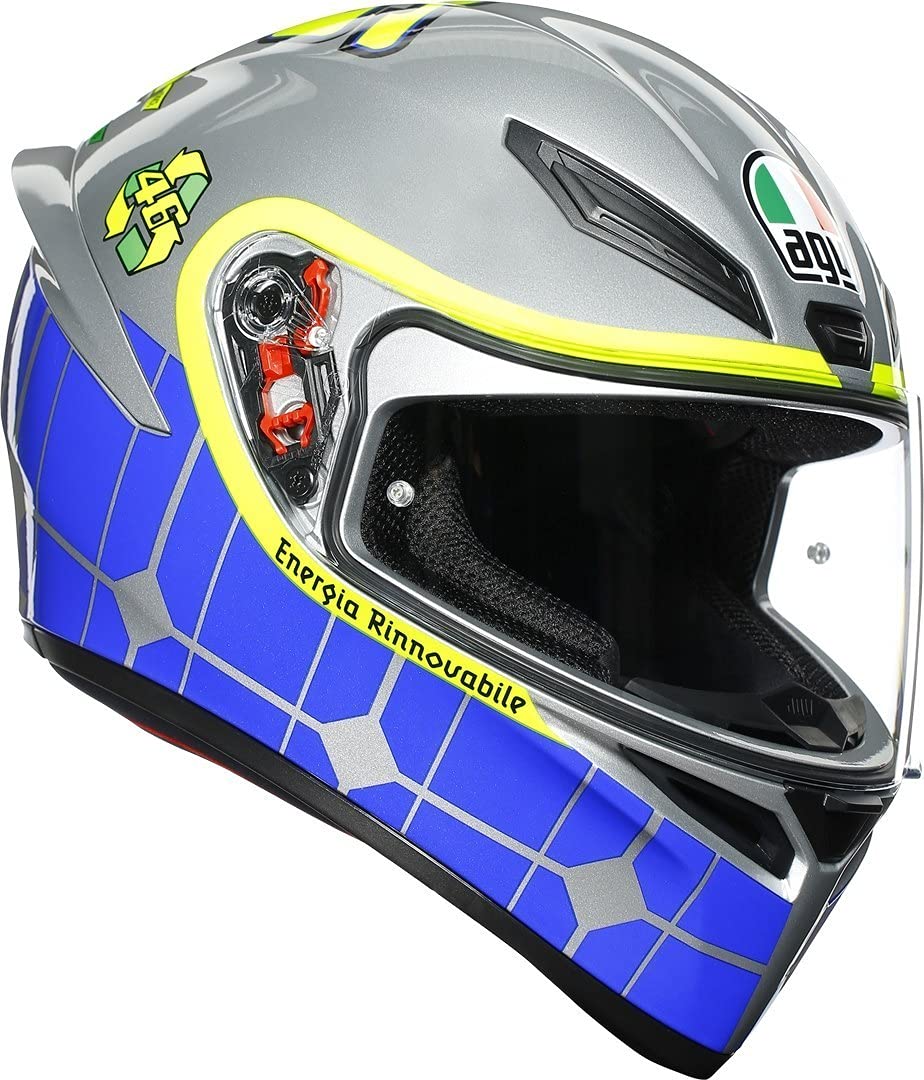 AGV Unisex-Adult K1 E2205 Top Doppel D-Rückhaltesystem S (55/56) Grau, S (55/56) Grau
