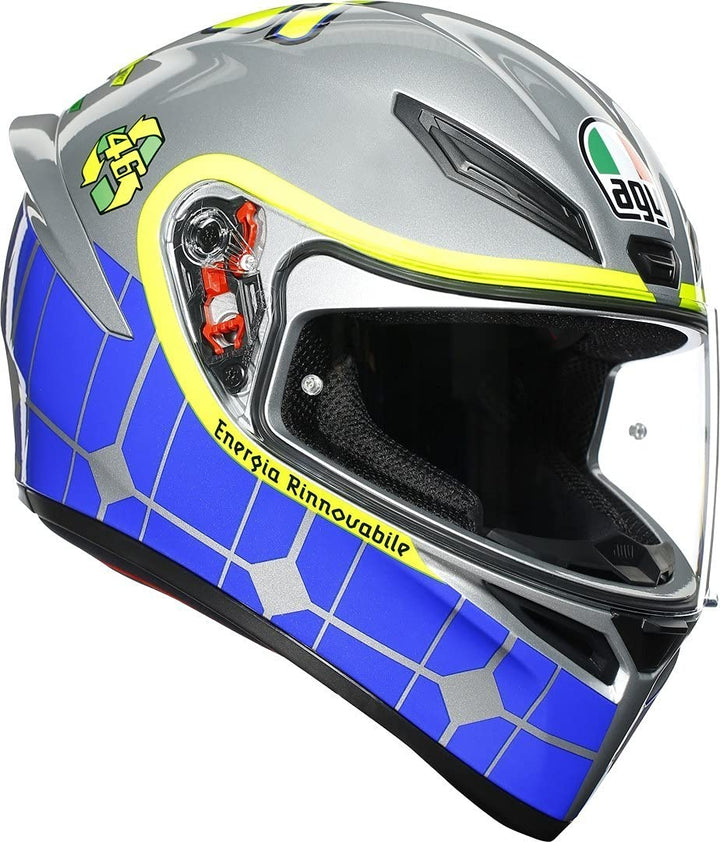 AGV Unisex-Adult K1 E2205 Top Doppel D-Rückhaltesystem S (55/56) Grau, S (55/56) Grau