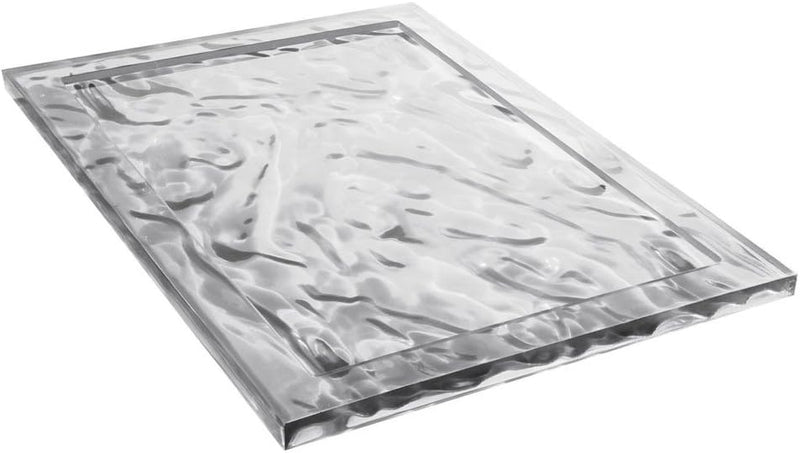 Kartell 01200VF Dune Tablett, Plastik, Rauch, 46 x 32 x 2.5 cm Piccolo Fumè, Piccolo Fumè
