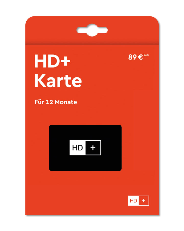 HD PLUS HD+ Karte für 12 Monate (nur für Satellitenempfang, nur Verlängerung, setzt bestehendes CI+