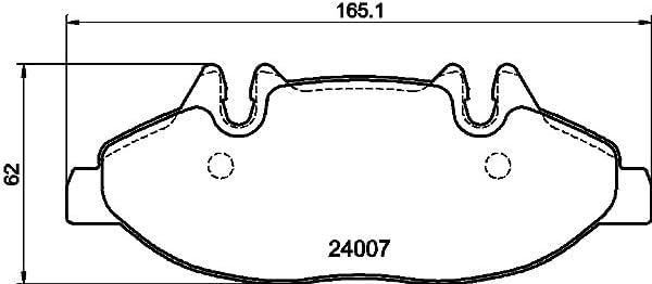HELLA PAGID 8DB 355 010-651 Bremsbelagsatz - T1382 - Dicke/Stärke: 20.6mm - Bremssystem: Bosch - ink