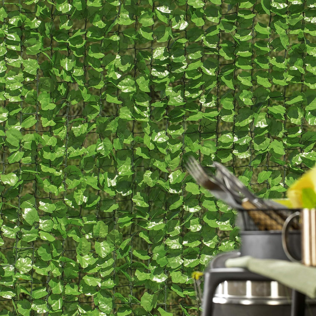 Windhager Sichtschutzhecke Wein Sichtschutz Windschutz Verkleidung für Balkon Terrasse Zaun, grün, 1