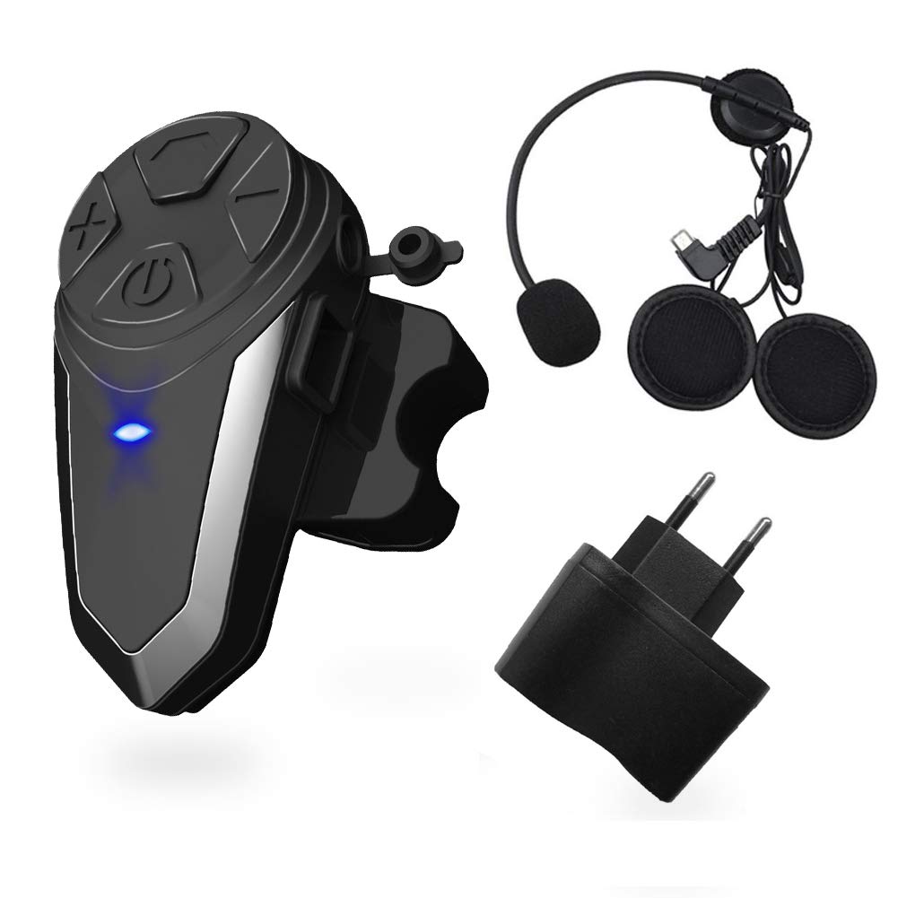 BT-S3 1000m Motorrad-Intercom-Helm-Headset Echtzeit-Kommunikationssysteme Freisprech-FM-Radio wasser