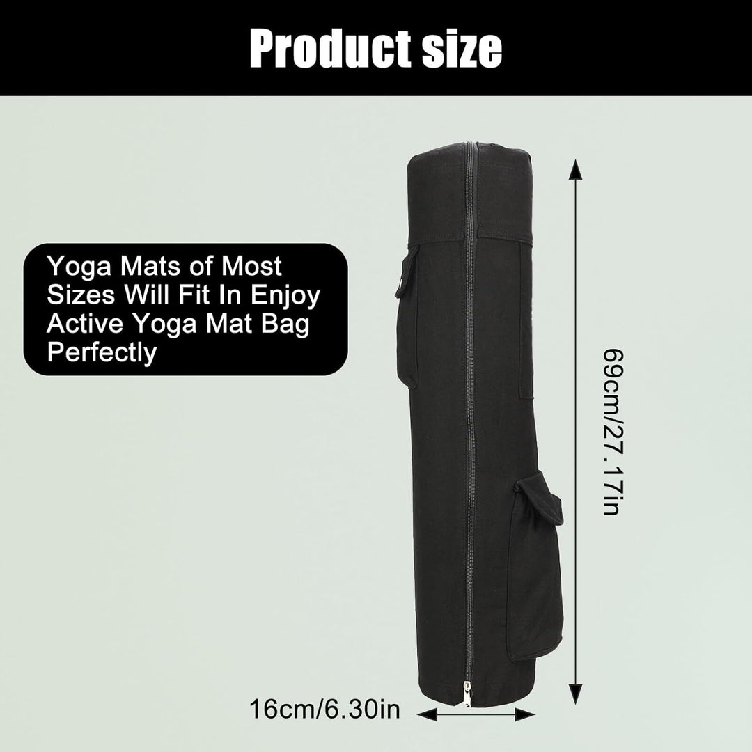 Yogatasche Sporttasche Damen: 69 x 16 x 16cm Yogamattentasche mit Flaschentasche, Verstellbarer Schu