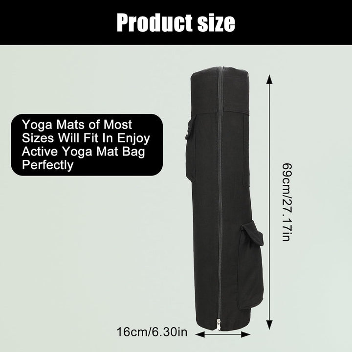 Yogatasche Sporttasche Damen: 69 x 16 x 16cm Yogamattentasche mit Flaschentasche, Verstellbarer Schu