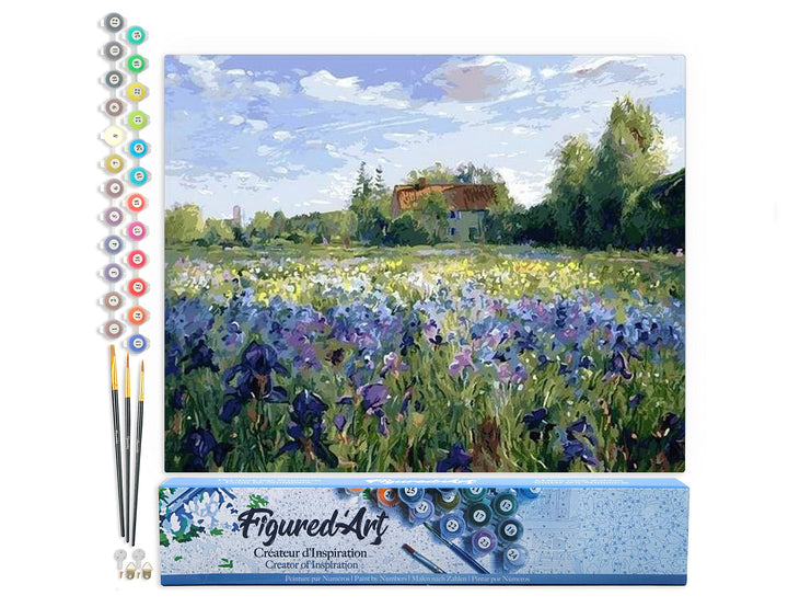 Figured'Art Malen Nach Zahlen Erwachsene Auf dem Land - Paint by Numbers Basteln DIY Bastelset 40x50