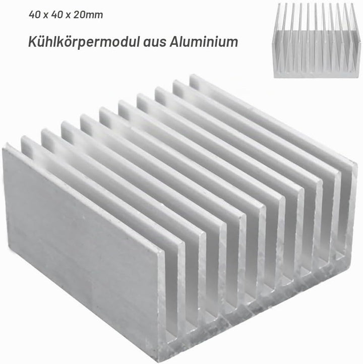 Aluminium-Chipsatz Kühlkörper Kühlkörper Kühlkörper Kühlflosse Silber für CPU LED Power Active Kompo