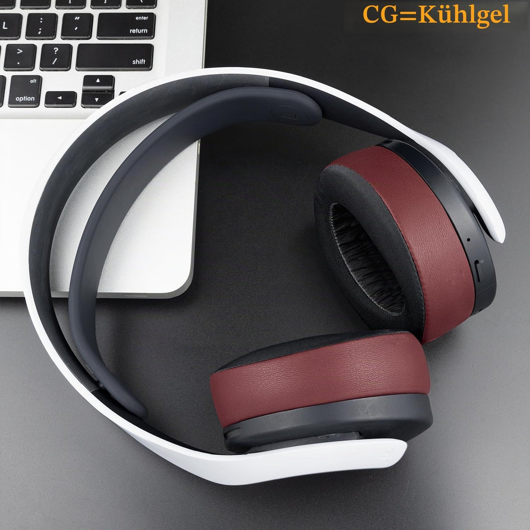SOULWIT Kühlgel Ersatz Polster Ohrpolster für Sony PS 5 Puls PS5 3D Wireless Headset, Ersatzpolster