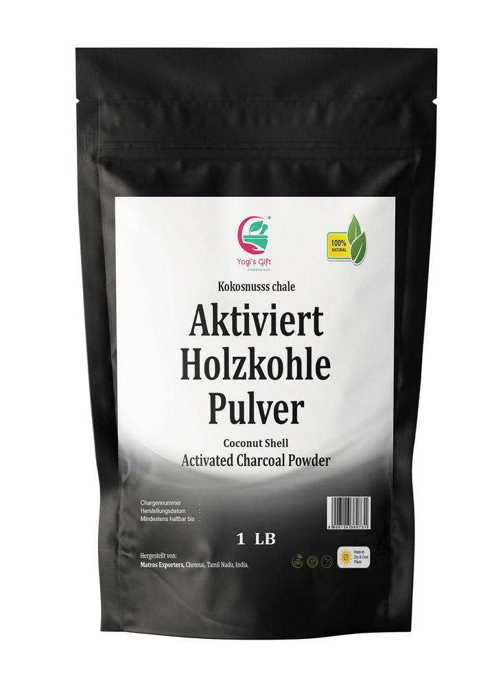 Aktivkohlepulver in Lebensmittelqualität 1Pfund | Gemahlenes Aktivkohlepulver für Getränke, Smoothie