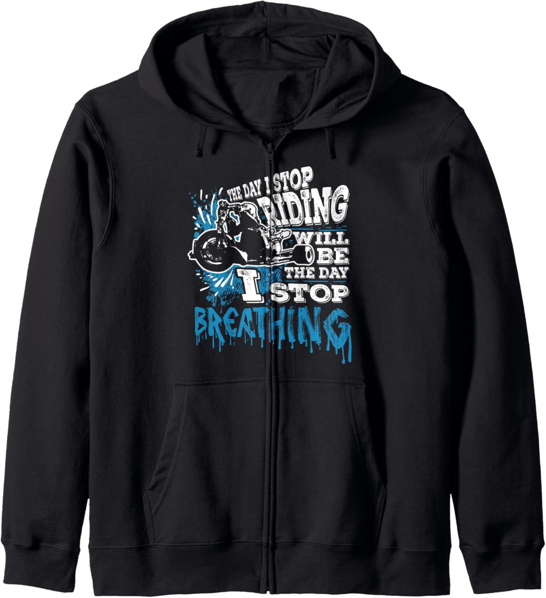 Der Tag An Dem Ich Lustiges Triker Motorrad Trike Bike Kapuzenjacke