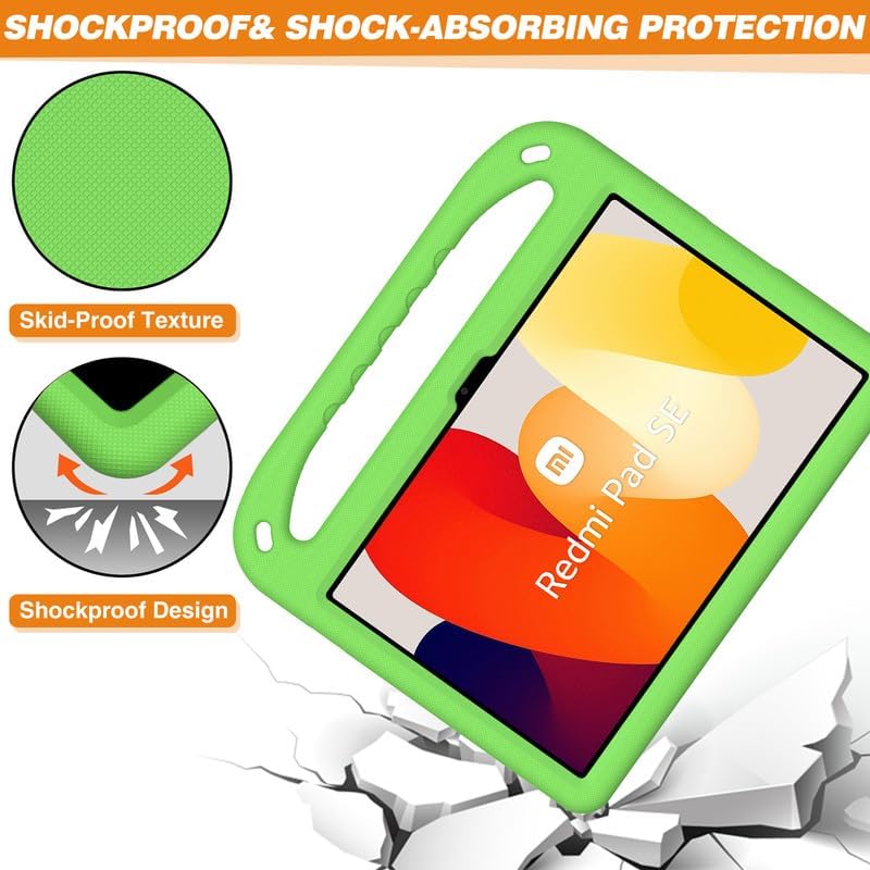 Kinder-Schutzhülle für Xiaomi Redmi Pad SE 11 Zoll (2023), Eva-Schaum, leicht, stossfest, langlebig,