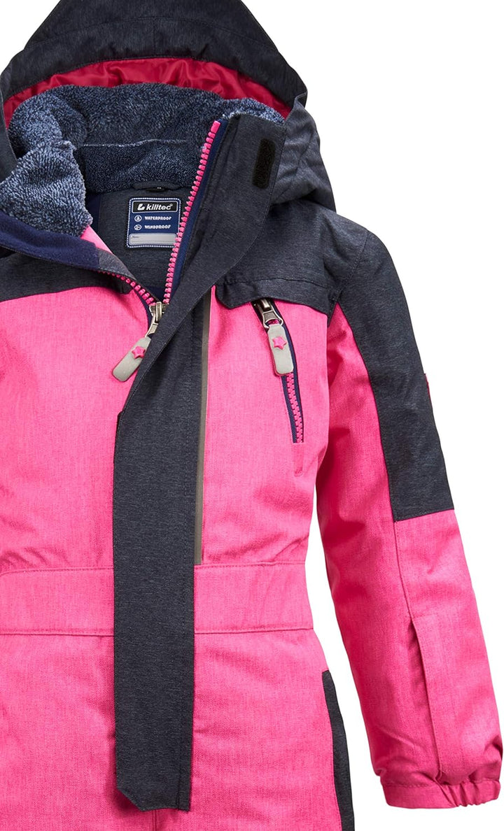 Killtec Mädchen Viewy Mns Onpc Skioverall Mit Kapuze 86-92 neon pink, 86-92 neon pink