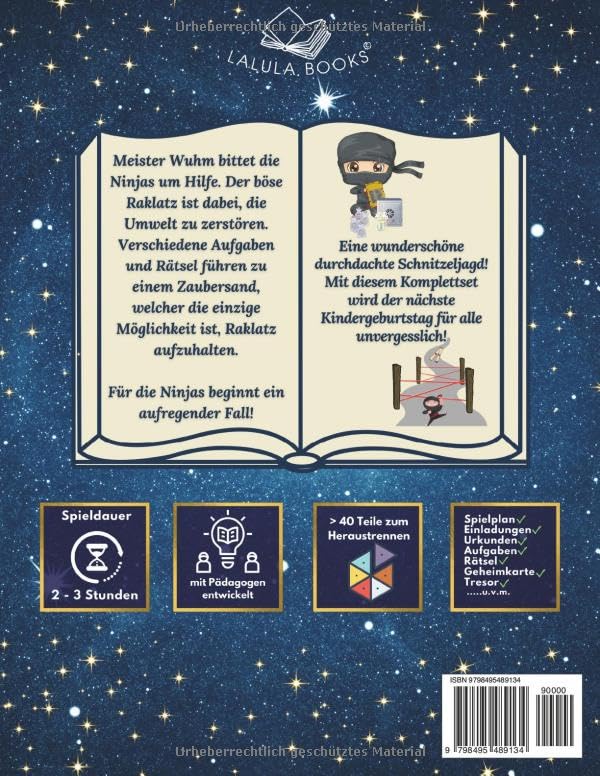 Die Ninjas retten die Welt - Eine unvergessliche Schnitzeljagd zum Kindergeburtstag: KOMPLETTPAKET i