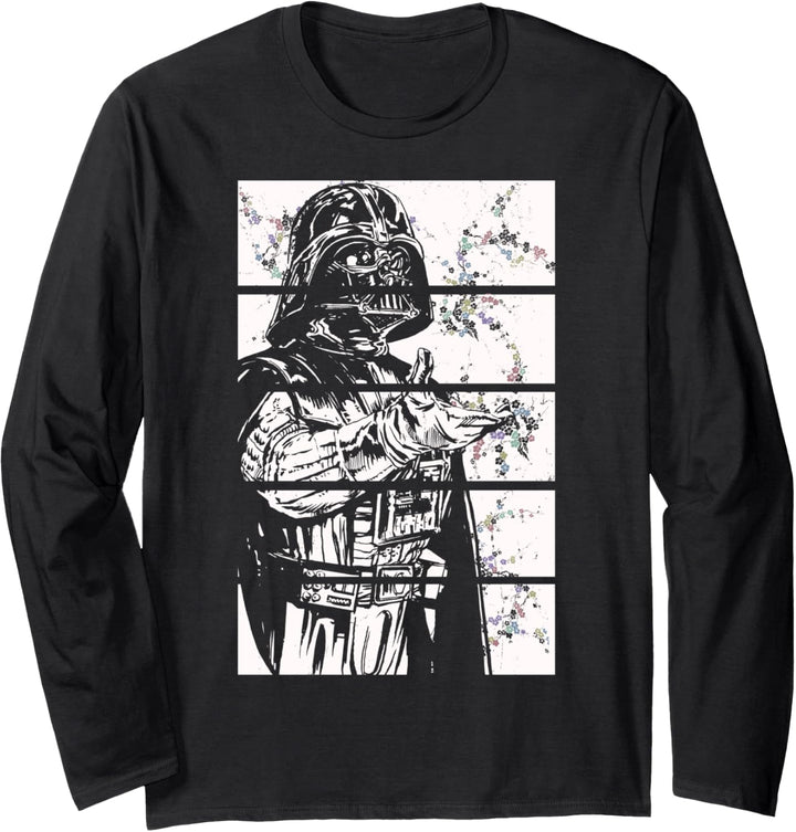 Star Wars Darth Vader Triple Panel Portrait Langarmshirt
