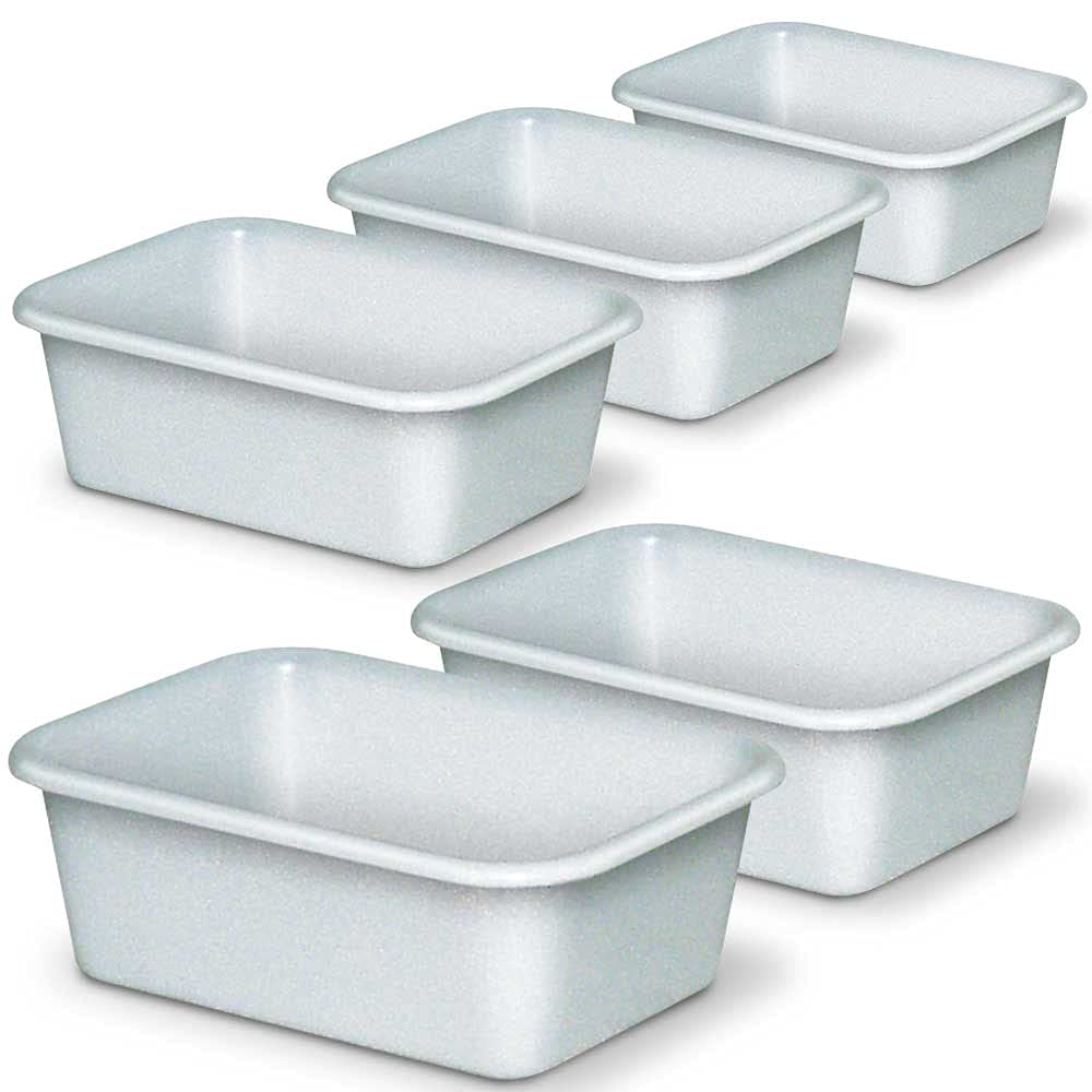 BRB 5 Lebensmittelwannen, Inhalt 12 Liter, LxBxH 440 x 320 x 155 mm, weiss, PE-HD