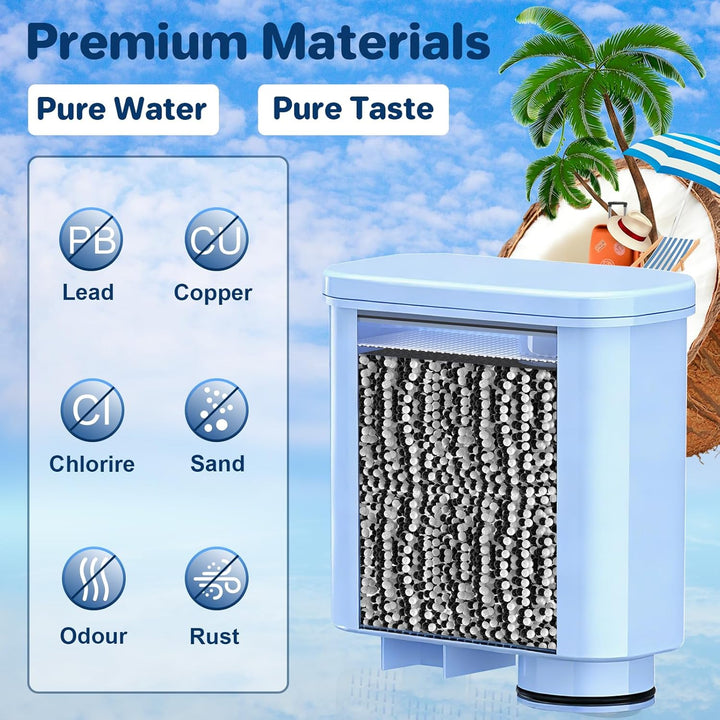 6 Stück Wasserfilter für Philips Saeco AquaClean CA6903,Kompatibel mit Philips 3100, 4000, 5000, Xel