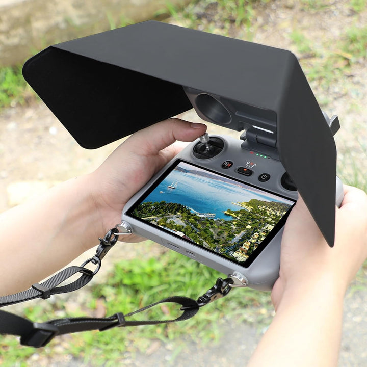 FPVtosky RC 2 Sun Hood Cover mit Lanyard für DJI Mini 5 Pro/4 Pro/DJI Air 3/3S Zubehör,Kit beinhalte