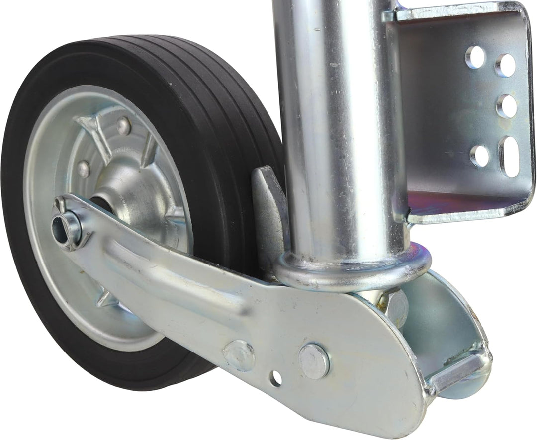 Automatik Stützrad Schwerlast mit Rangiergriff 500kg extra lang PKW Anhänger Trailer Rad 225x65mm